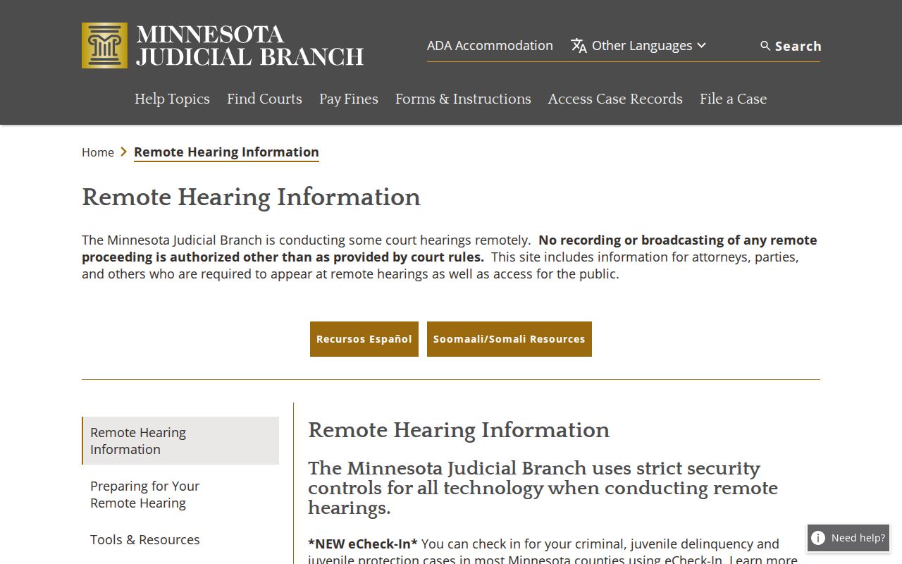 Isanti County court docket remote hearing information