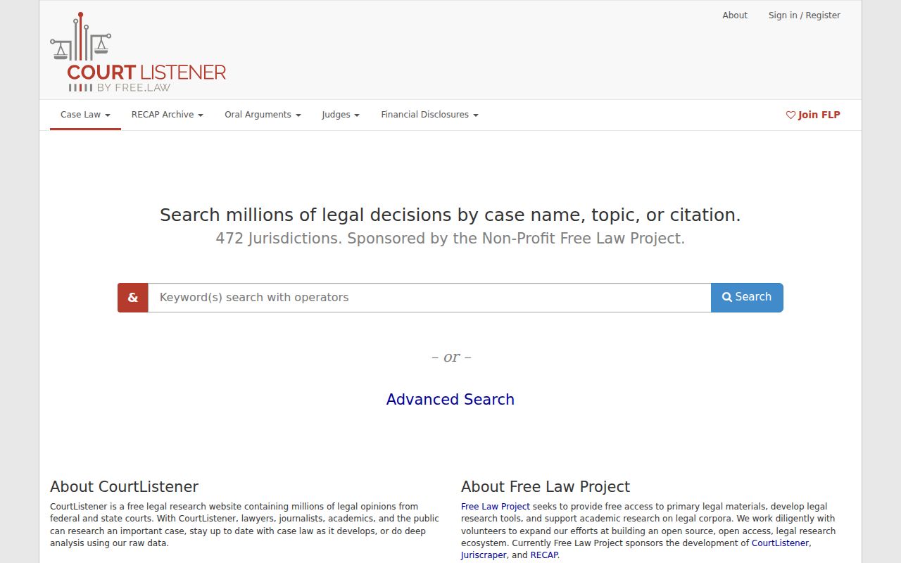 Isanti court docket legal-research search page comparison